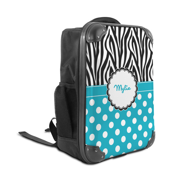 Dots & Zebra 15" Backpack - ANGLE VIEW