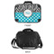 Dots & Zebra 15" Hard Shell Briefcase - APPROVAL
