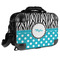 Dots & Zebra 15" Hard Shell Briefcase - FRONT