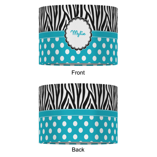Dots & Zebra 16" Drum Lampshade - APPROVAL (Fabric)