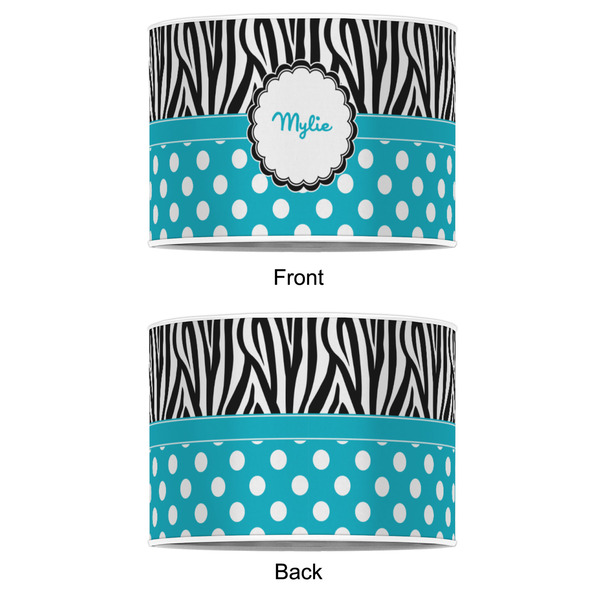 Dots & Zebra 16" Drum Lampshade - APPROVAL (Poly Film)