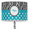 Dots & Zebra Drum Lamp Shade (Personalized)