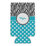 Dots & Zebra Can Cooler (Personalized)
