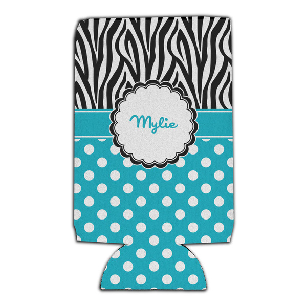 Dots & Zebra 16oz Can Sleeve - Set of 4 - FRONT