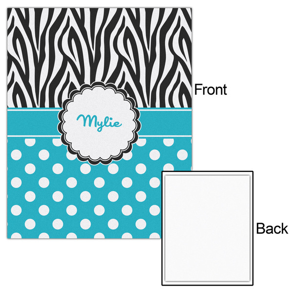 Dots & Zebra 16x20 - Matte Poster - Front & Back