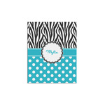 Dots & Zebra Poster - Multiple Sizes (Personalized)