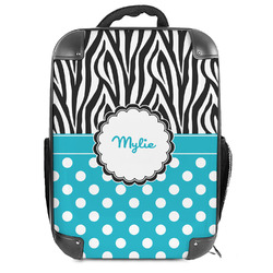 Dots & Zebra Hard Shell Backpack (Personalized)