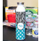 Dots & Zebra 20oz Water Bottles - Full Print - In Context