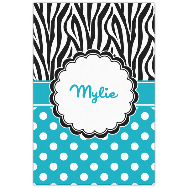 Dots & Zebra 20x30 - Canvas Print - Front View