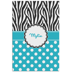 Dots & Zebra Poster - Matte - 24x36 (Personalized)