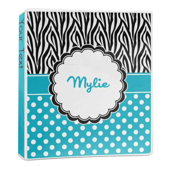 Dots & Zebra 3-Ring Binder Main- 1in