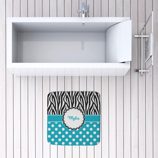 Dots & Zebra 48x48 Foam Memory Mat - LIFESTYLE