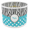 Dots & Zebra 8" Drum Lampshade - ANGLE Poly-Film