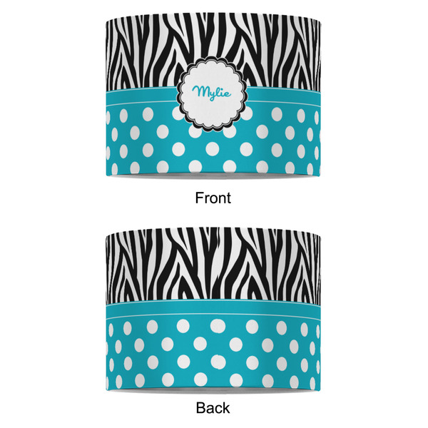 Dots & Zebra 8" Drum Lampshade - APPROVAL (Fabric)
