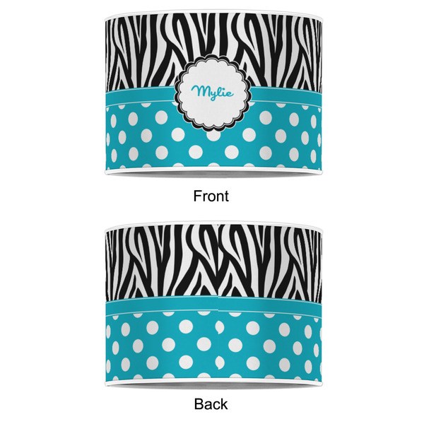 Dots & Zebra 8" Drum Lampshade - APPROVAL (Poly Film)