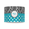 Dots & Zebra 8" Drum Lampshade - FRONT (Poly Film)