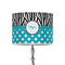 Dots & Zebra 8" Drum Lamp Shade - Poly-film (Personalized)