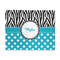Dots & Zebra 8' x 10' Patio Rug (Personalized)