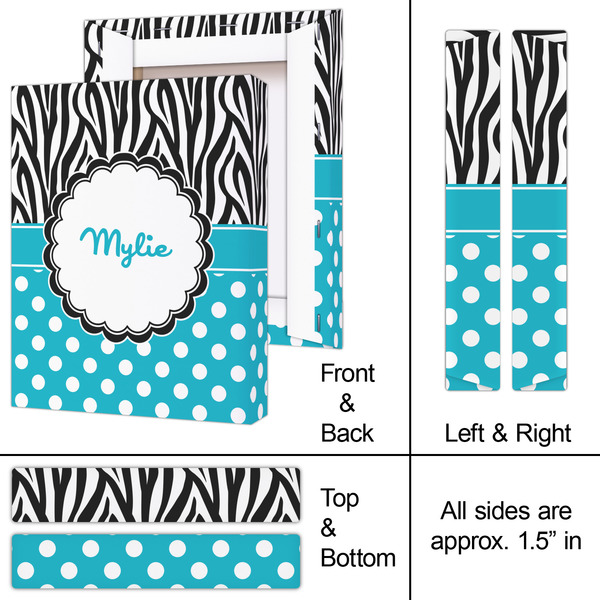 Dots & Zebra 8x10 - Canvas Print - Approval