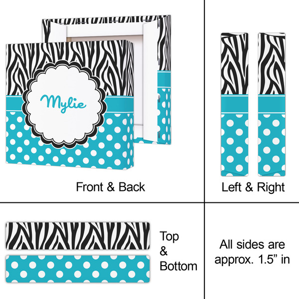 Dots & Zebra 8x8 - Canvas Print - Approval