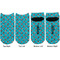 Dots & Zebra Adult Ankle Socks - Double Pair - Front and Back - Apvl
