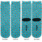 Dots & Zebra Adult Crew Socks - Double Pair - Front and Back - Apvl