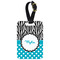 Dots & Zebra Aluminum Luggage Tag (Personalized)