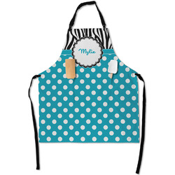 Dots & Zebra Apron With Pockets w/ Name or Text