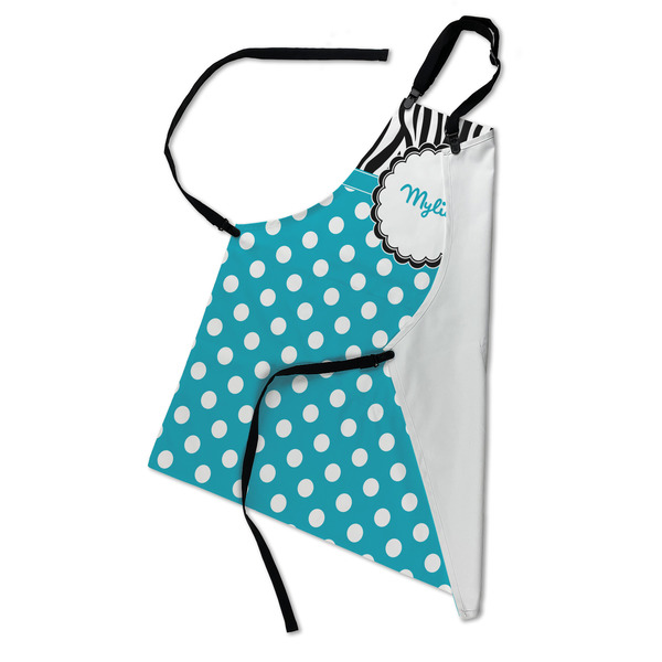 Dots & Zebra Apron - Folded