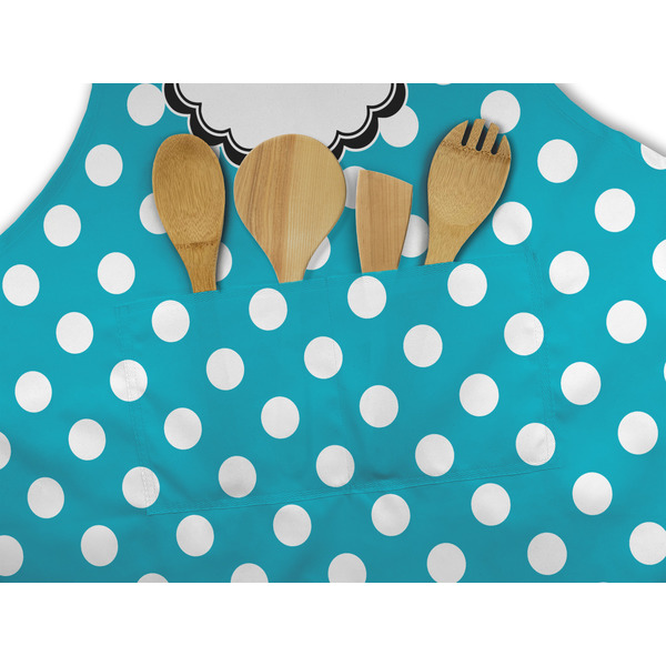 Dots & Zebra Apron - Pocket Detail with Props