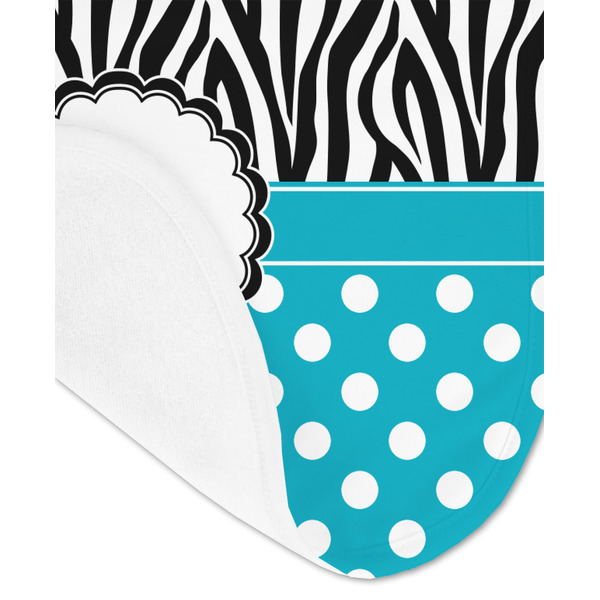 Dots & Zebra Baby Bib - AFT detail