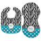 Dots & Zebra Baby Bib & Burp Set - Approval (new bib & burp)