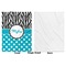 Dots & Zebra Baby Blanket (Single Side - Printed Front, White Back)