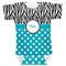 Dots & Zebra Baby Bodysuit 3-6 (Personalized)