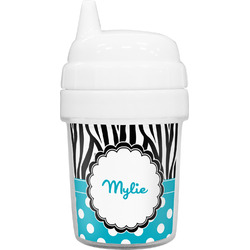 Dots & Zebra Baby Sippy Cup (Personalized)