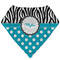 Dots & Zebra Bandana Bib (Personalized)
