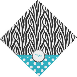 Dots & Zebra Dog Bandana Scarf w/ Name or Text
