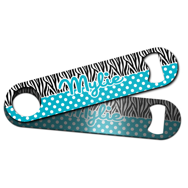 Dots & Zebra Bar Bottle Opener - Main