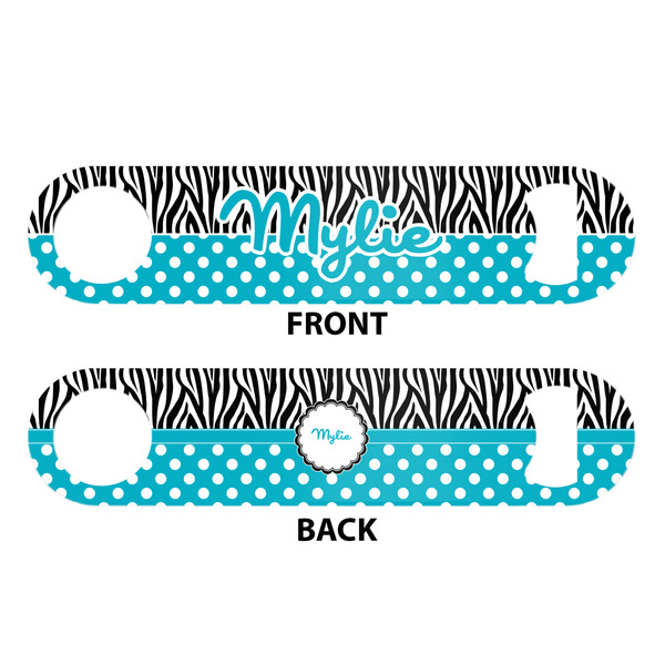 Dots & Zebra Bar Bottle Opener - White - Approval