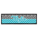Dots & Zebra Bar Mat - Large (Personalized)