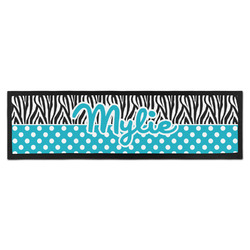 Dots & Zebra Bar Mat - Large (Personalized)