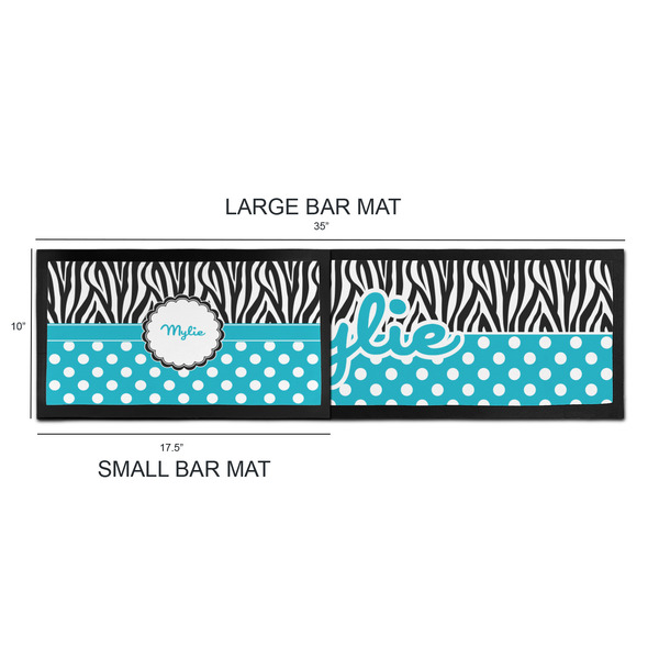 Dots & Zebra Bar Mats - Sizing Chart