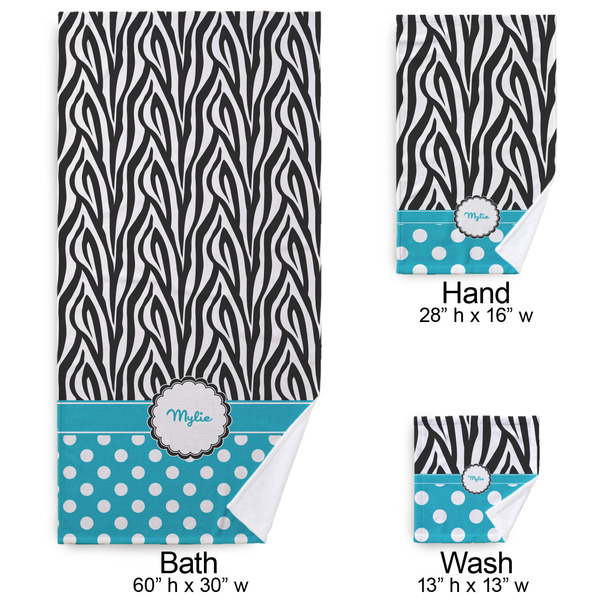 Dots & Zebra Bath Towel Sets - 3-piece - Approval