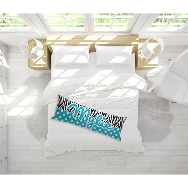Dots & Zebra Body Pillow - LIFESTYLE