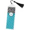 Dots & Zebra Bookmark with tassel - Flat