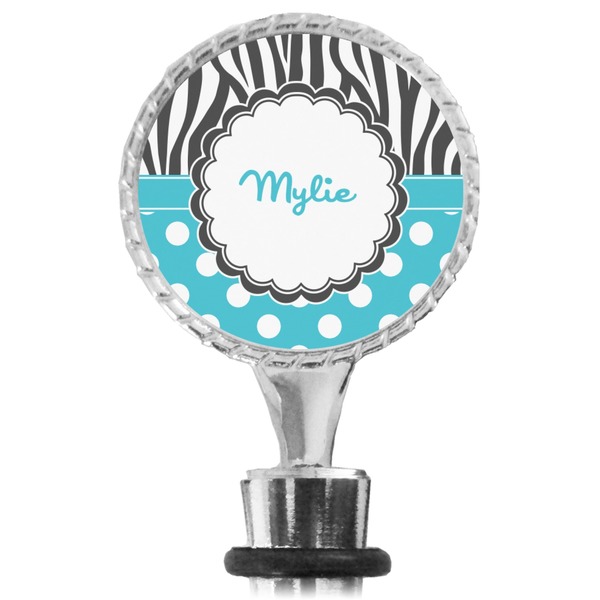 Dots & Zebra Bottle Stopper Main View