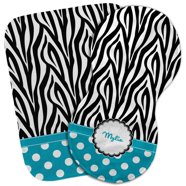 Custom Dots & Zebra Burp Cloth (Personalized)
