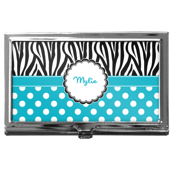 Custom Dots & Zebra Business Card Case