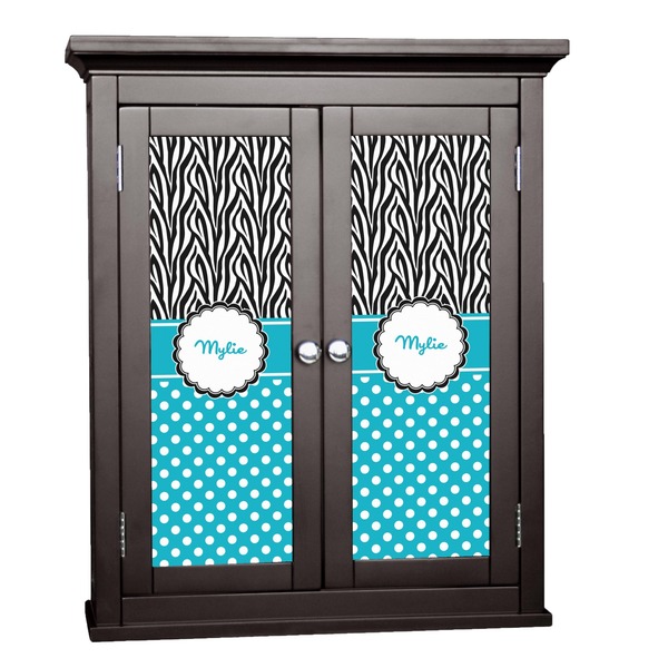 Custom Dots & Zebra Cabinet Decal - Large (Personalized)