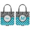 Dots & Zebra Canvas Tote - Front and Back